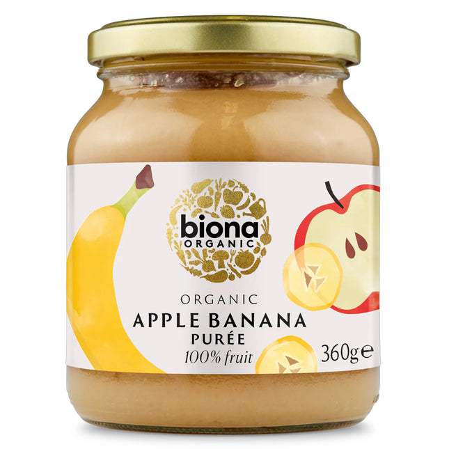 Biona Organic Apple & Banana Puree No Added Sugar 360g
