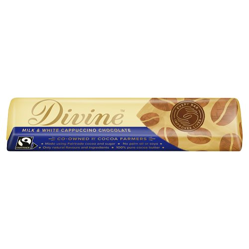 Divine Chocolate Milk & White Choc Cappuccino 35g