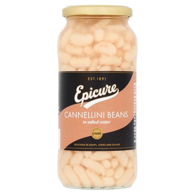 Epicure Cannellini Beans in Salted Water-Jar 540G