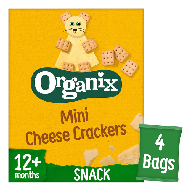 Organix Mini Cheese Crackers 4 x 20g
