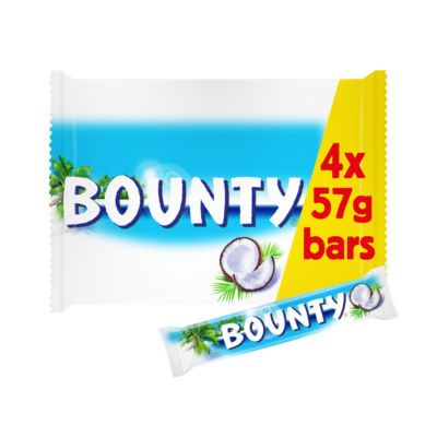 Bounty Milk Choc Duo Bars Multipack 4x57g 228g