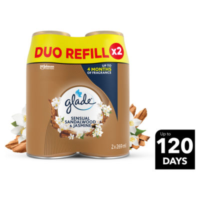 Glade Double Autospray Refill 2x269ml Sandalwood and Jasmin