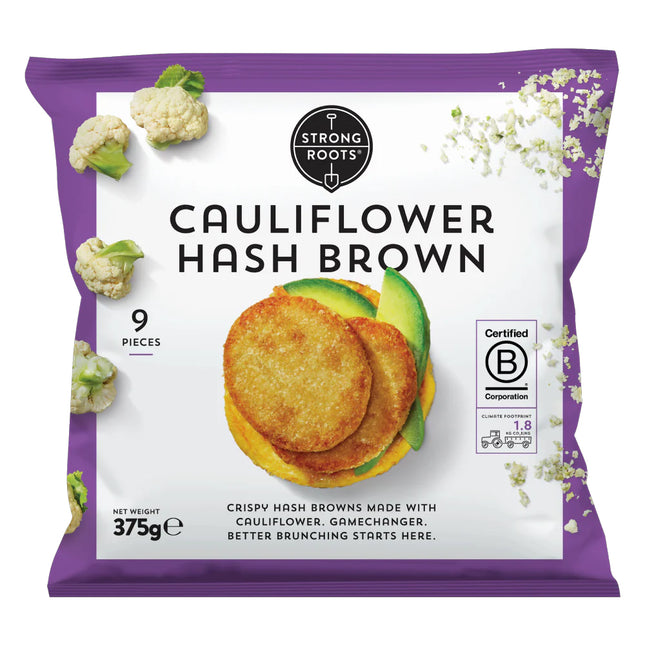 Strong Roots Cauliflower Hash Browns 375g