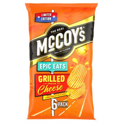 McCoy's Epic Eats Grilled Cheese Multipack Crisps 6 Pack