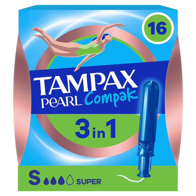 Tampax Compak Pearl Super 16CTx8