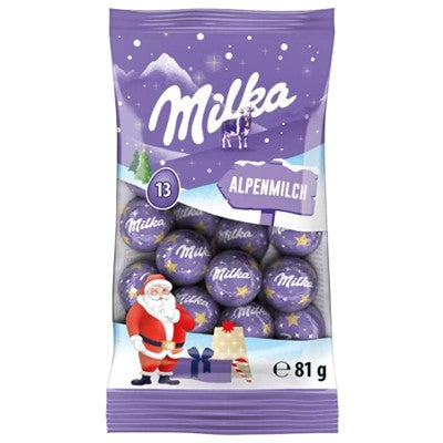 Milka Christmas Baubles Alpine Milk 81G
