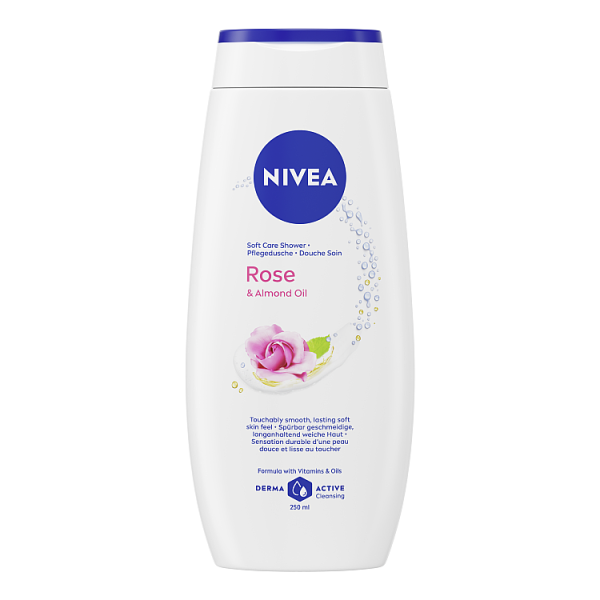 Nivea Female Shower 250ml Rose & Almond Milk