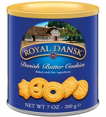 F Royal Dansk Mini Butter Cookies 200G X 12