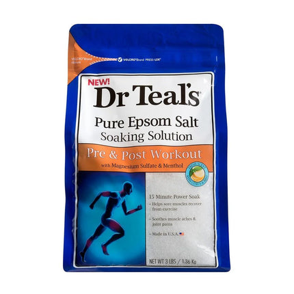 Dr Teal's Epsom Salt Magnesium Sulfate & Menthol (Revive) 1.36Kg