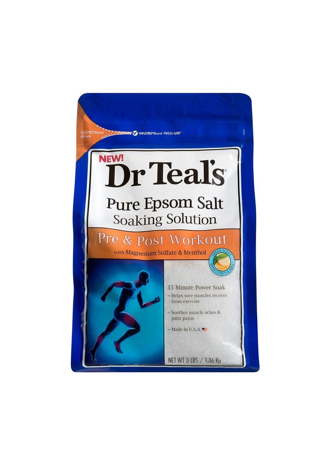 Dr Teal's Epsom Salt Magnesium Sulfate & Menthol (Revive) 1.36Kg