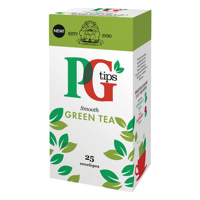 PG Tips Green Tea 25s Bags Box Pure 35g
