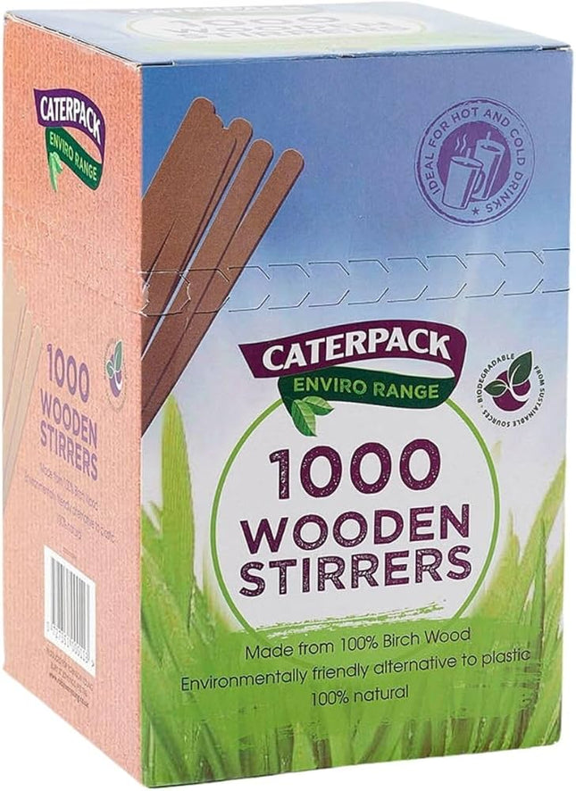 Caterpack Enviro 1000 Wooden Stirrers 100s