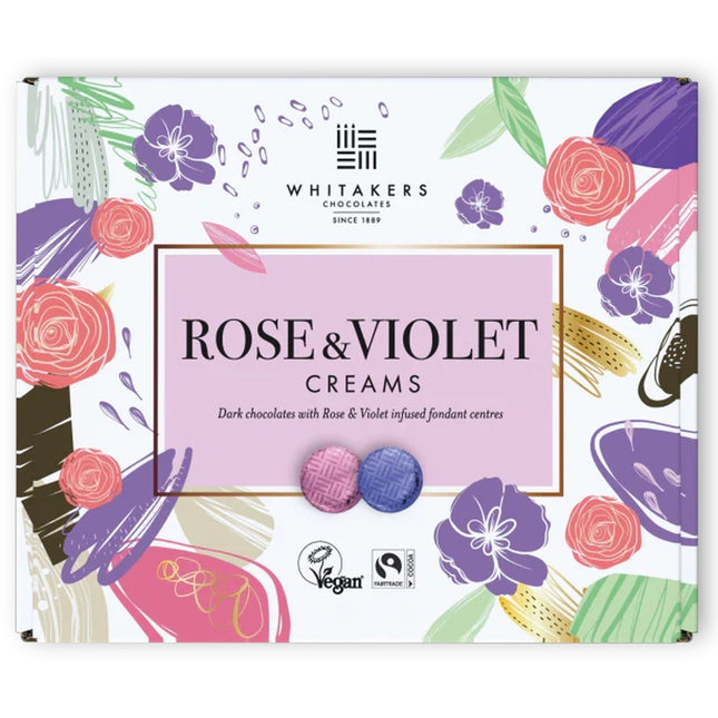 Whitakers Chocolate Rose & Violet Creams 200g