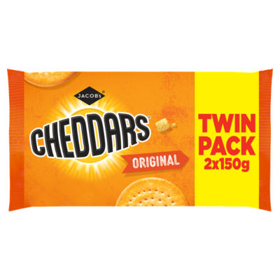 Jacob's Baked Cheddars Cheese Biscuits Twin Pack 300g