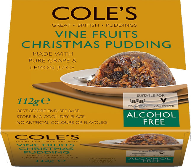 Cole's Alcohol Free Christmas Pudding 112g