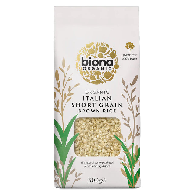 Biona Organic Short Grain Italian Brown Rice 500g