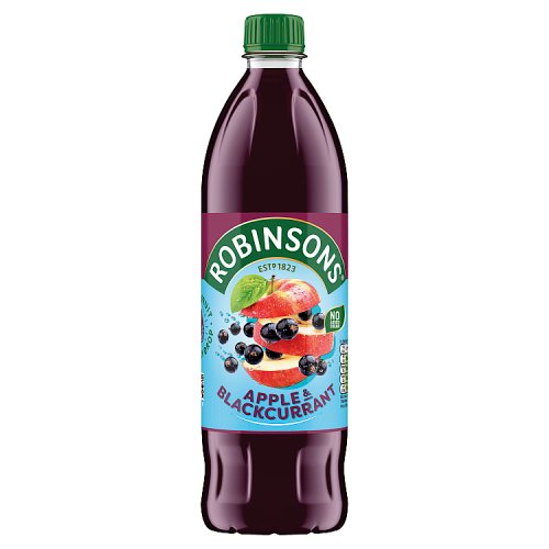 Robinsons Fruit Squash Apple & Blackcurrant No Added Sugar (M/Ling) 1L