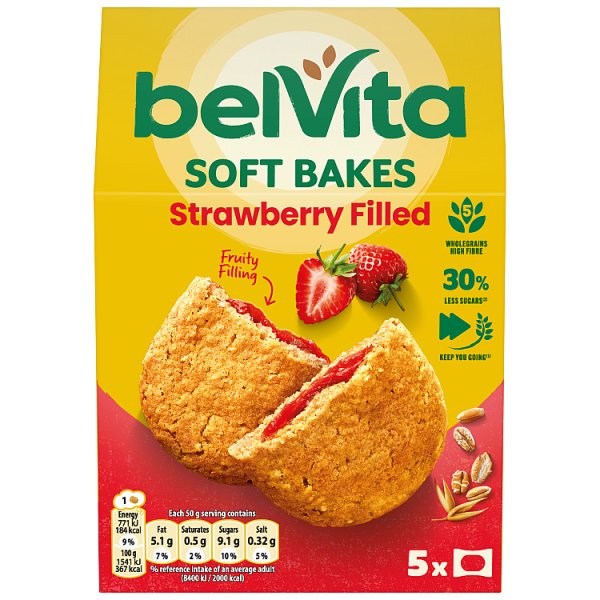 Belvita Softbakes Strawberry 5X50G