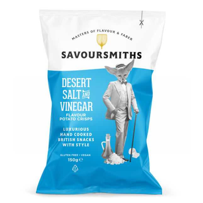 Savoursmiths Desert Salt and Vinegar Flavour Potato Crisps 150g