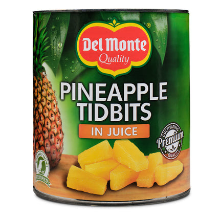 Del Monte Pineapple Tidbits in Juice 3kg