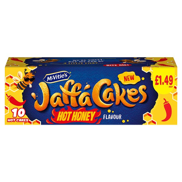 McVitie's Jaffa Cakes Original Chocolate Biscuits Hot Honey Flavour 10 Cakes PMP £1.49 110g