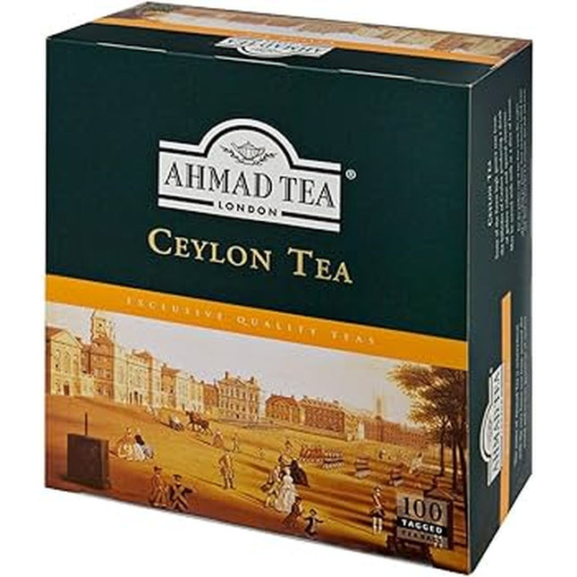Ahmad Tea Tagged Teabag Ceylon Tea 100x2g