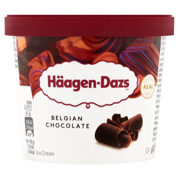 Haagen Dazs Belgian Chocolate Mini Cup 24 x 95ml