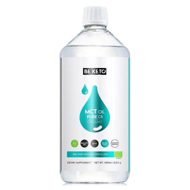 BeKeto Organic MCT Oil Liquid C8 1L