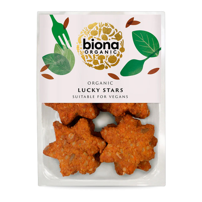 Biona Organic Lucky Stars With Pumpkin, Tofu & Ginger 250g