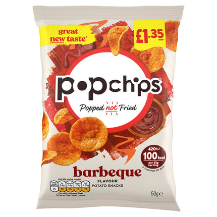 popchips Barbeque Crisps 50g, £1.35 PMP