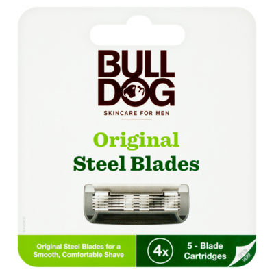 Bull Dog Steel Blade 4 Blades Per Pack 4's