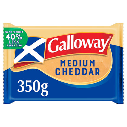 Galloway Medium Coloured Cheddar 350G
