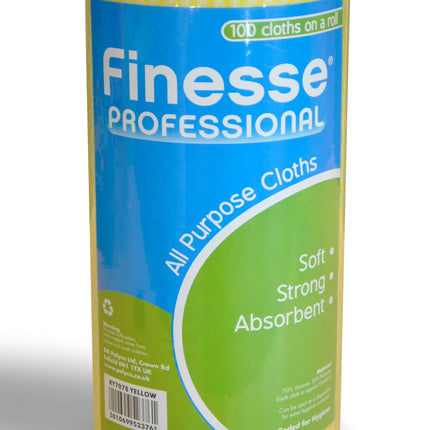 Fnese Pro All Purpose Cloth On A Roll Yellow 100s