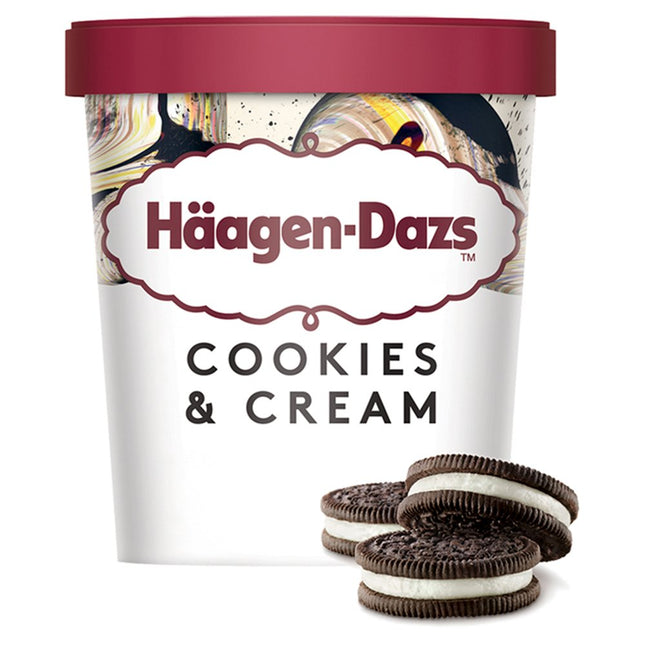 Haagen Dazs Cookies & Cream Ice Cream 8 x 460ml