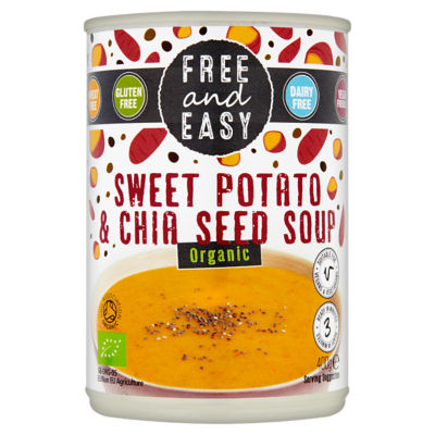 Free And Easy Organic Sweet Potato & Chia Seed Soup 400g