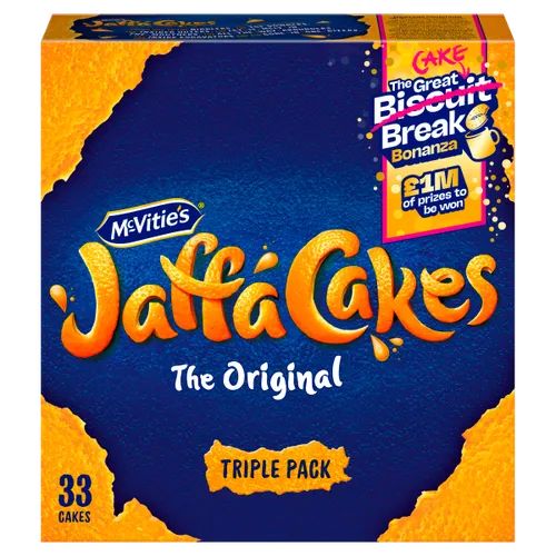McVitie's Jaffa Cakes Original Chocolate Biscuits Triple Pack Cakes 363g