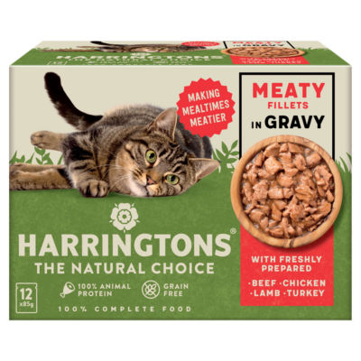 Harringtons Wet Cat Meat in Gravy 12x85g
