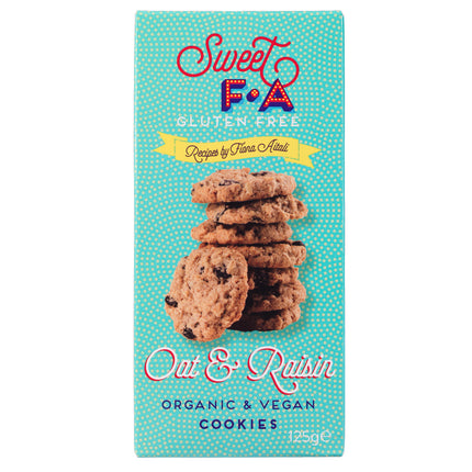 Sweet FA Gluten Free Oat & Raisin Cookies 125g
