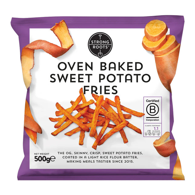 Strong Roots Oven Baked Sweet Potato Fries 500g