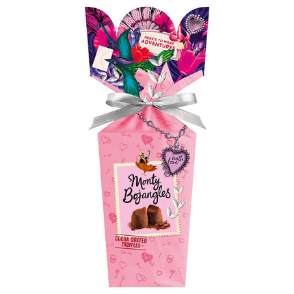 Choccy Scoffy Bouquet gift box of chocolatey flavoured cocoa dusted truffles