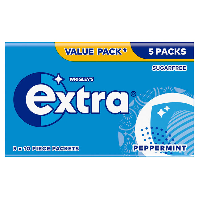 Extra Peppermint 10 Piece 5 Pack Outers 70g