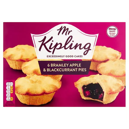 Mr Kipling Apple & Blackcurrant Pies 6 Pack