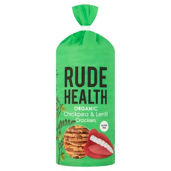 Rude Health Gluten Free Organic Chickpea & Lentil Crackers 120g