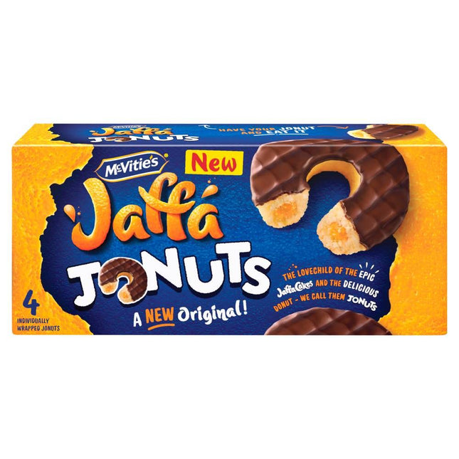 McVitie's Jaffa Cakes Original Jaffa Jonuts Biscuits Multipack 4 x 43g 172g