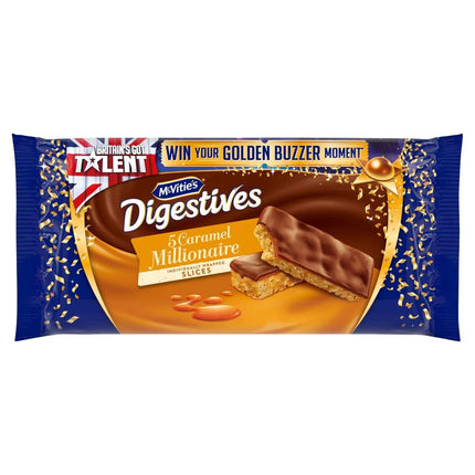 McVitie's Digestive Caramel Slices Cake Bars 5 Pack 109.9g
