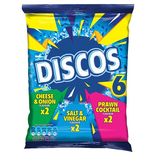 Discos Variety Multipack Crisps 6 Pack 153g