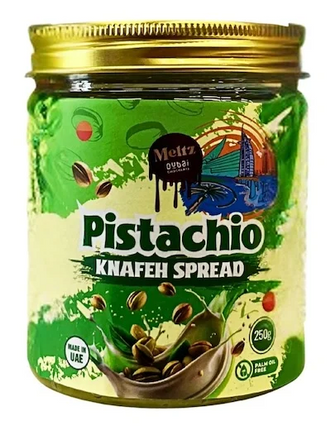 Meltz Dubai Chocolate Pistachio Knafeh Spread 250g