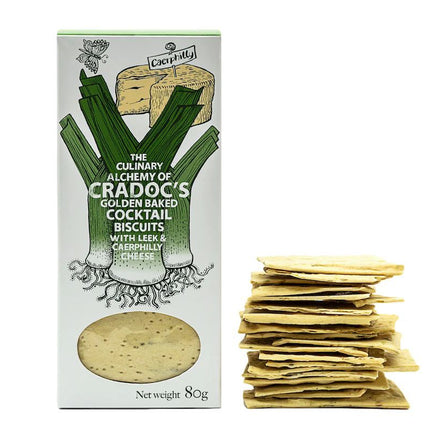 Cradocs Leek and Caerphilly Cheese Cracker 80g