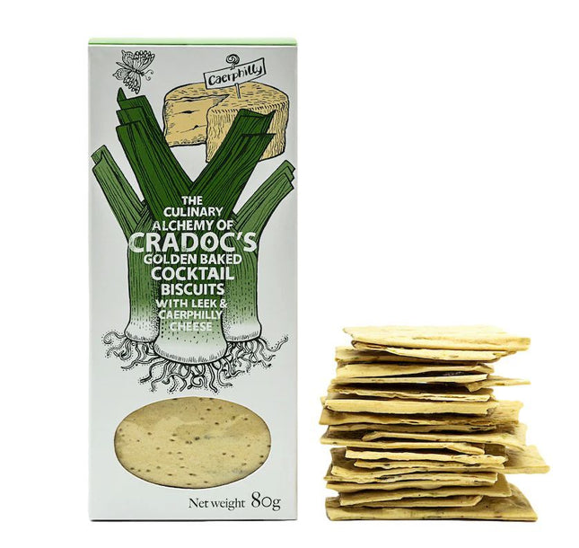 Cradocs Leek and Caerphilly Cheese Cracker 80g