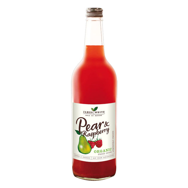 James White Organic Pear & Raspberry Juice 750ml Glass